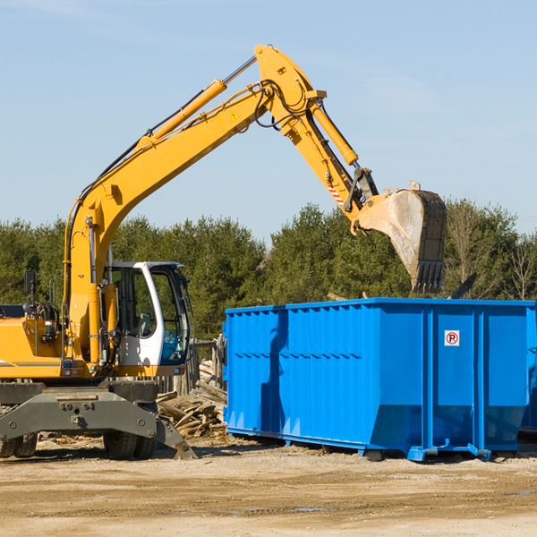 what are the rental fees for a residential dumpster in Franklin